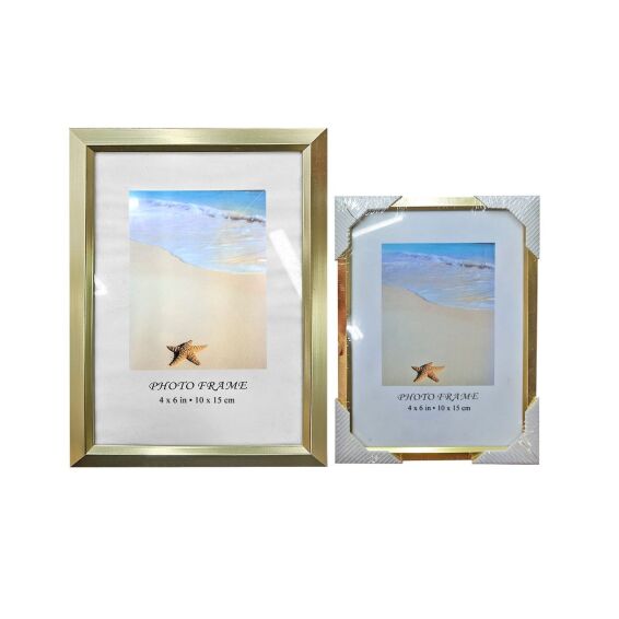 Zitaget Photo of Κορνίζα Αλουμινίου Πλατιά Χρυσή 10x15cm Homie 322051