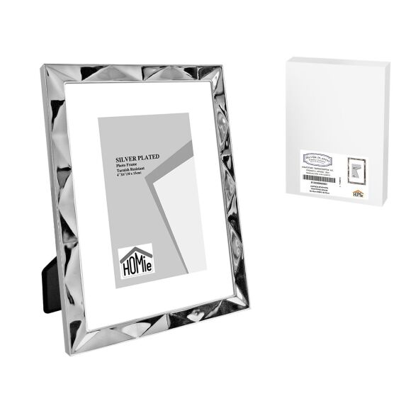 Zitaget Photo of Κορνίζα Επάργυρη Πολύγωνο Σχέδιο 10x15cm Homie 322085