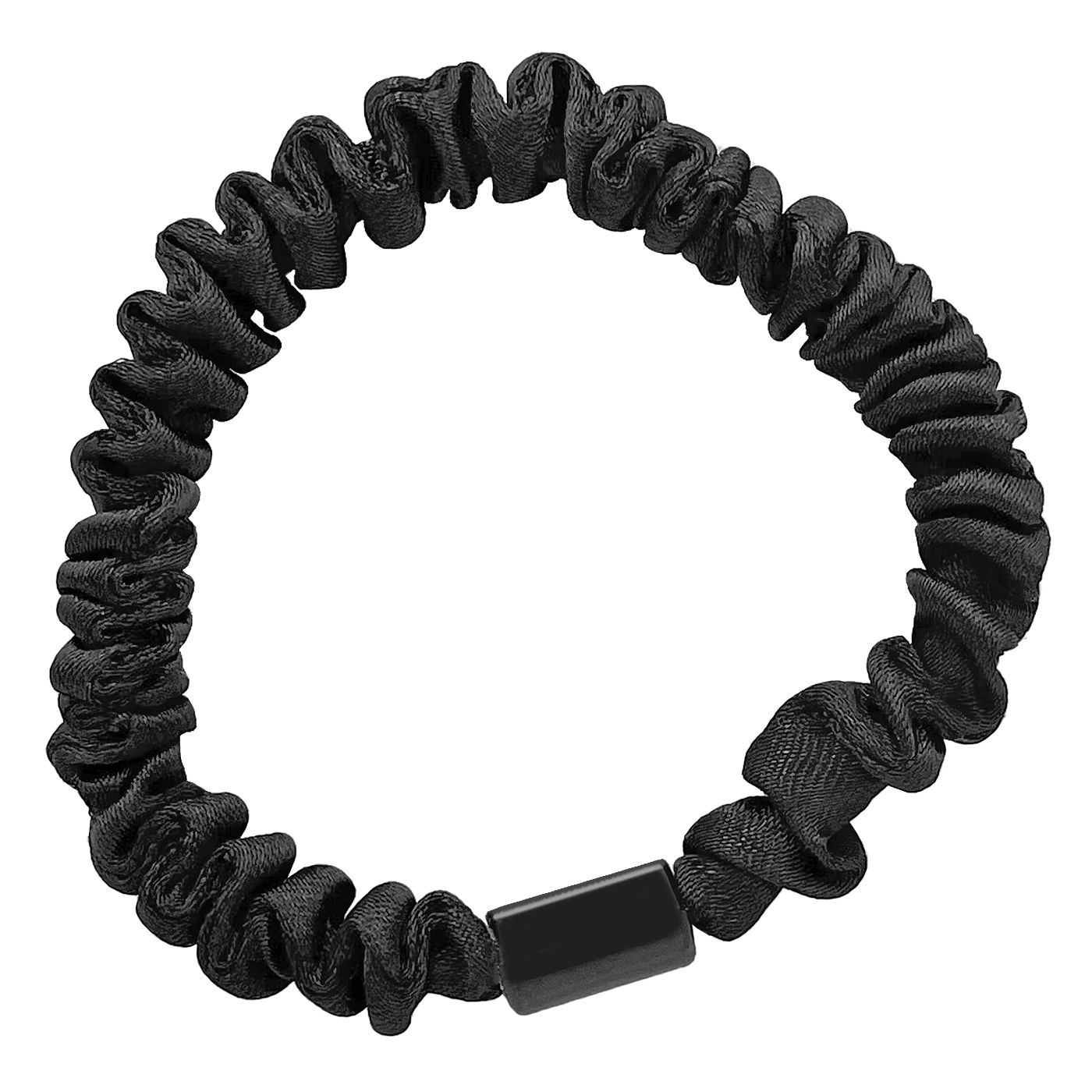 20-1352 Zitaget Photo of Σούρα Μαλλιών Λεπτή Μαύρη Scrunchies ø7