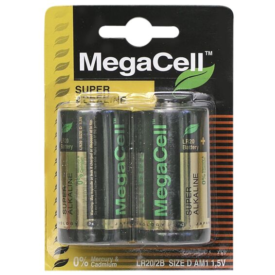 Zitaget Photo of Μπαταρίες Αλκαλικές Μεγάλη D *  MegaCell