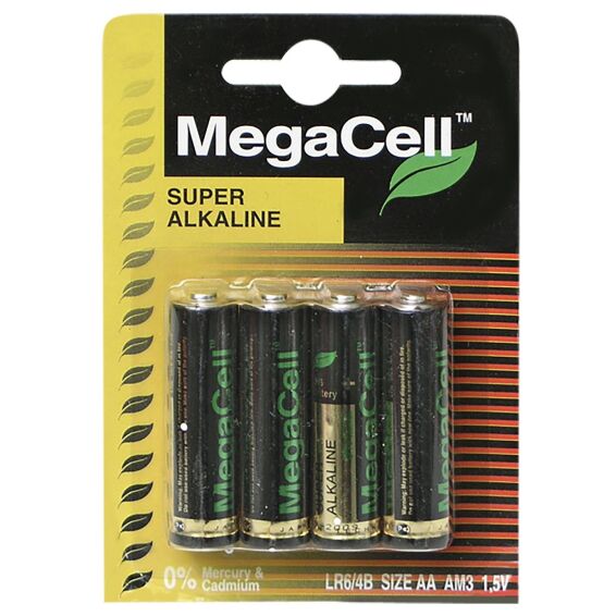 Zitaget Photo of Μπαταρίες Αλκαλική Μινιόν ΑΑ *  MegaCell MC-LR6-4B