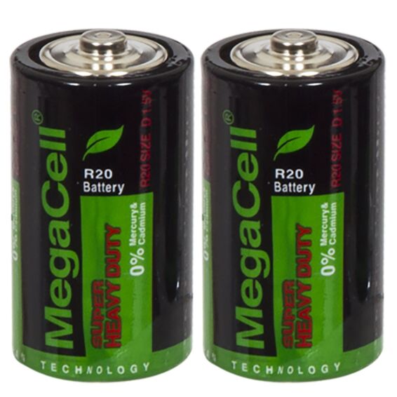 Zitaget Photo of Μπαταρίες Απλές Μεγάλες D *  MegaCell MC-R20-2S