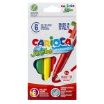Zitaget Photo of Μαρκαδόροι Carioca Jumbo 6mm σετ=6 Χρώματα  Carioca 40568