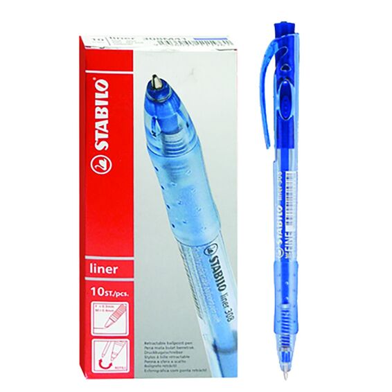 Zitaget Photo of Στυλό Κουμπί Stabilo Ballpoint Μπλε 1