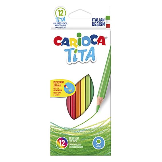 Zitaget Photo of Ξυλομπογιά Οικολογική Carioca Τιτα σετ=12 Χρώματα  Carioca 42793