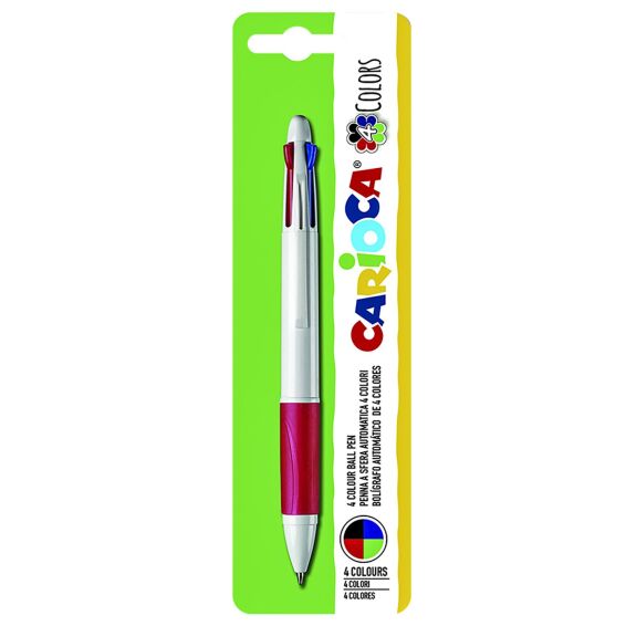 Zitaget Photo of Στυλό 4 Χρωμάτων Carioca Ballpoint 1.0mm  Carioca 40145