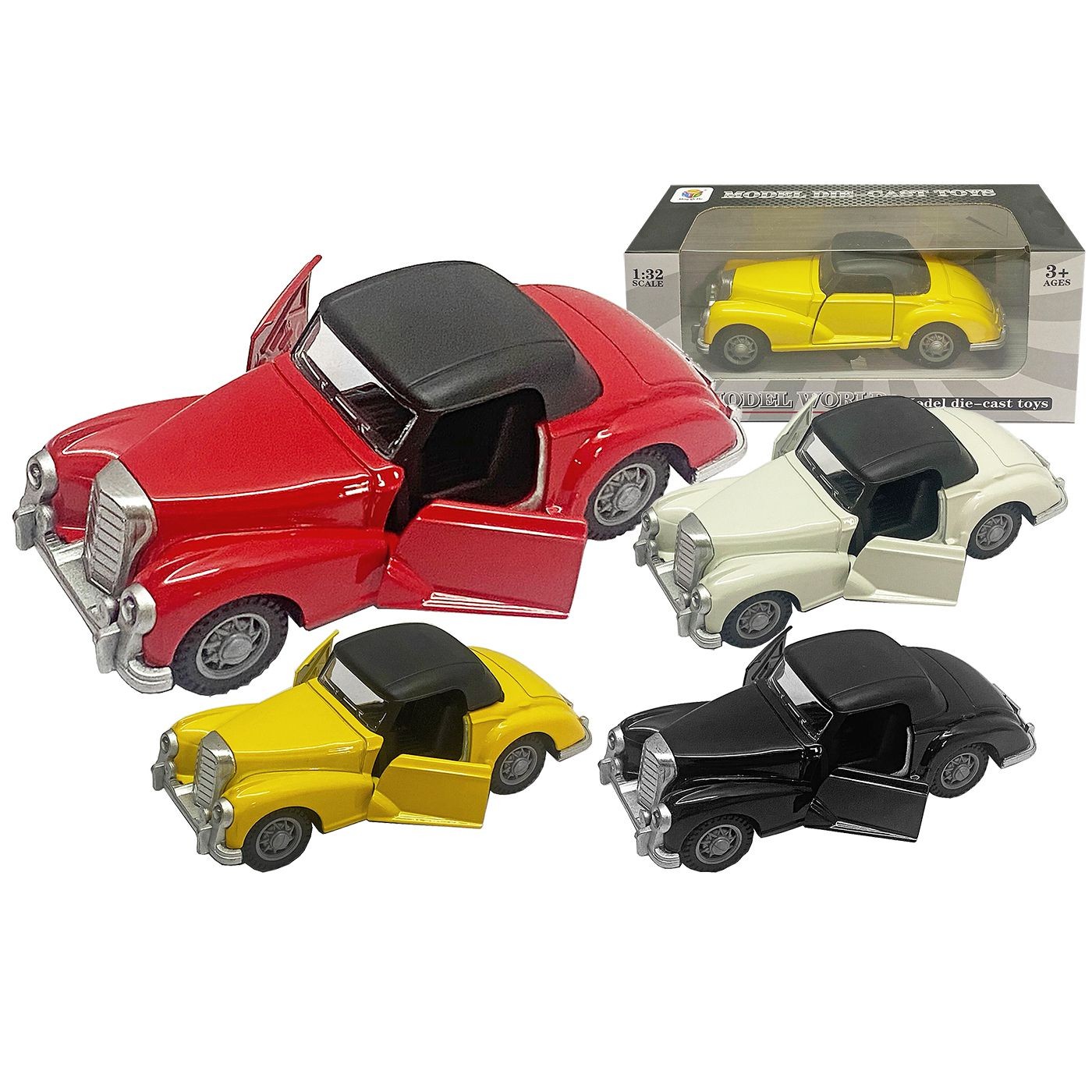 70-2281 Zitaget Photo of Κλασική Mercedes die Cast Pull Back 1:32 16x7x6cm ToyMarkt 902301