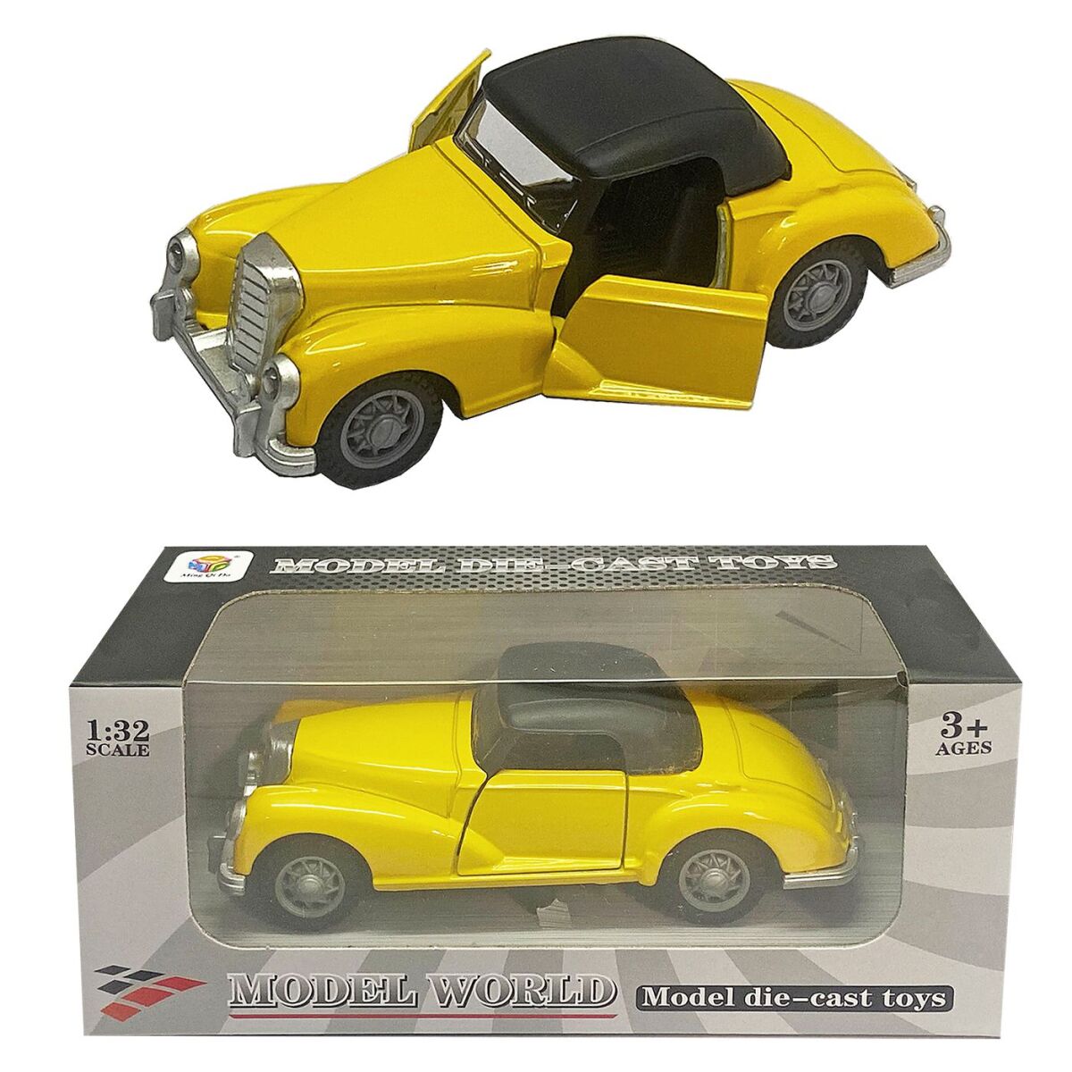 Κλασική Mercedes die Cast Pull Back 1:32 16x7x6cm ToyMarkt 902301 - Image 2