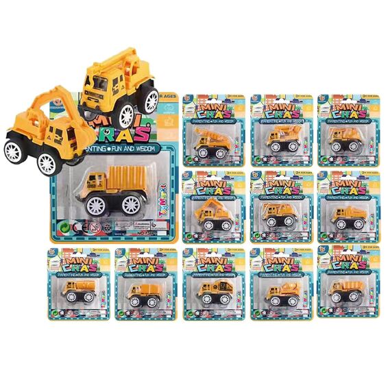 Zitaget Photo of Μίνι Δομικά Pull Back σε Καρτέλα 14x12x3cm ToyMarkt 902323