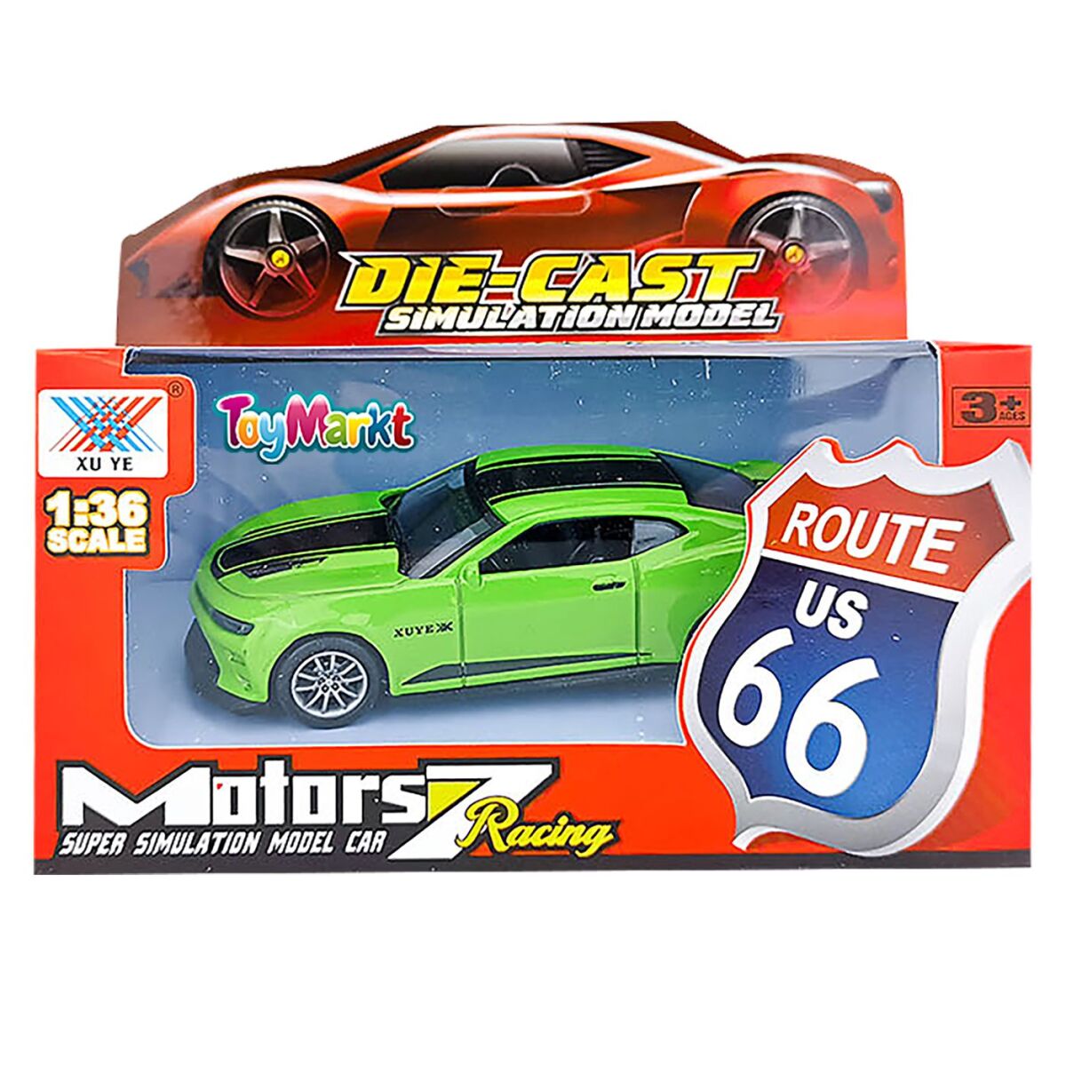 Pull Back Μεταλλικό Route 66 15x12x6cm ToyMarkt 902336 - Image 2