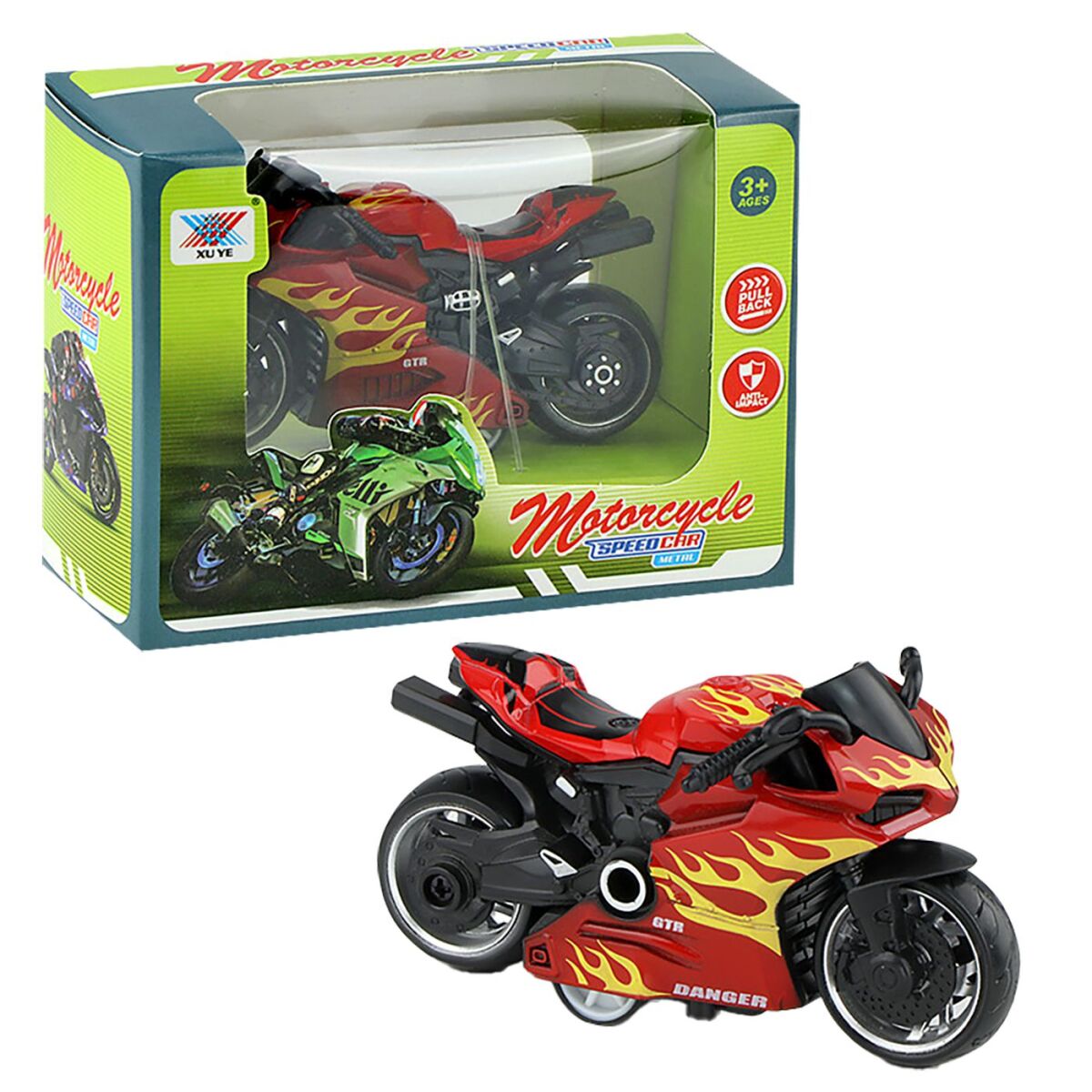 Μότο Μεταλλική Pull Back 1:36 12x8x5cm ToyMarkt 902353 - Image 2