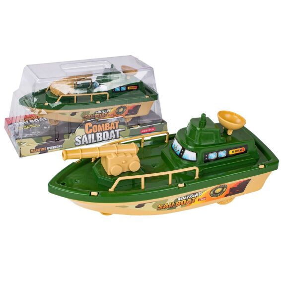 Zitaget Photo of Στρατιωτικό Πλοιάριο Friction 29x13x12cm ToyMarkt 902372