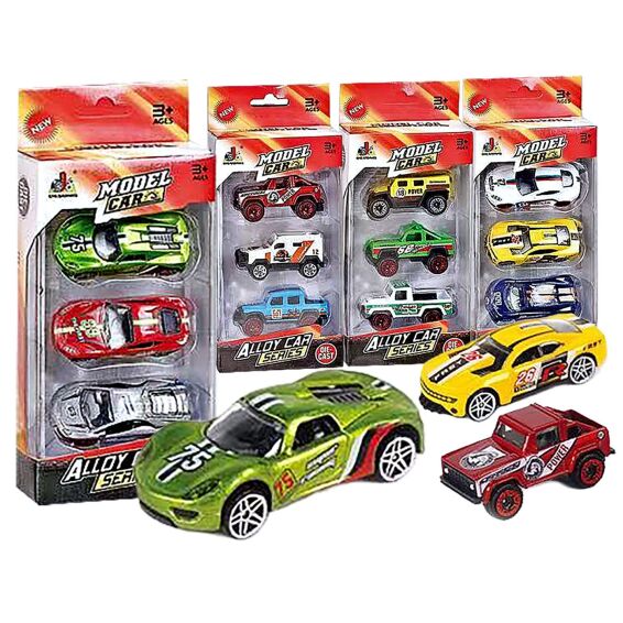 Zitaget Photo of Σετ 3 Οχήματα die Cast Metal Free Wheels 22x9x4