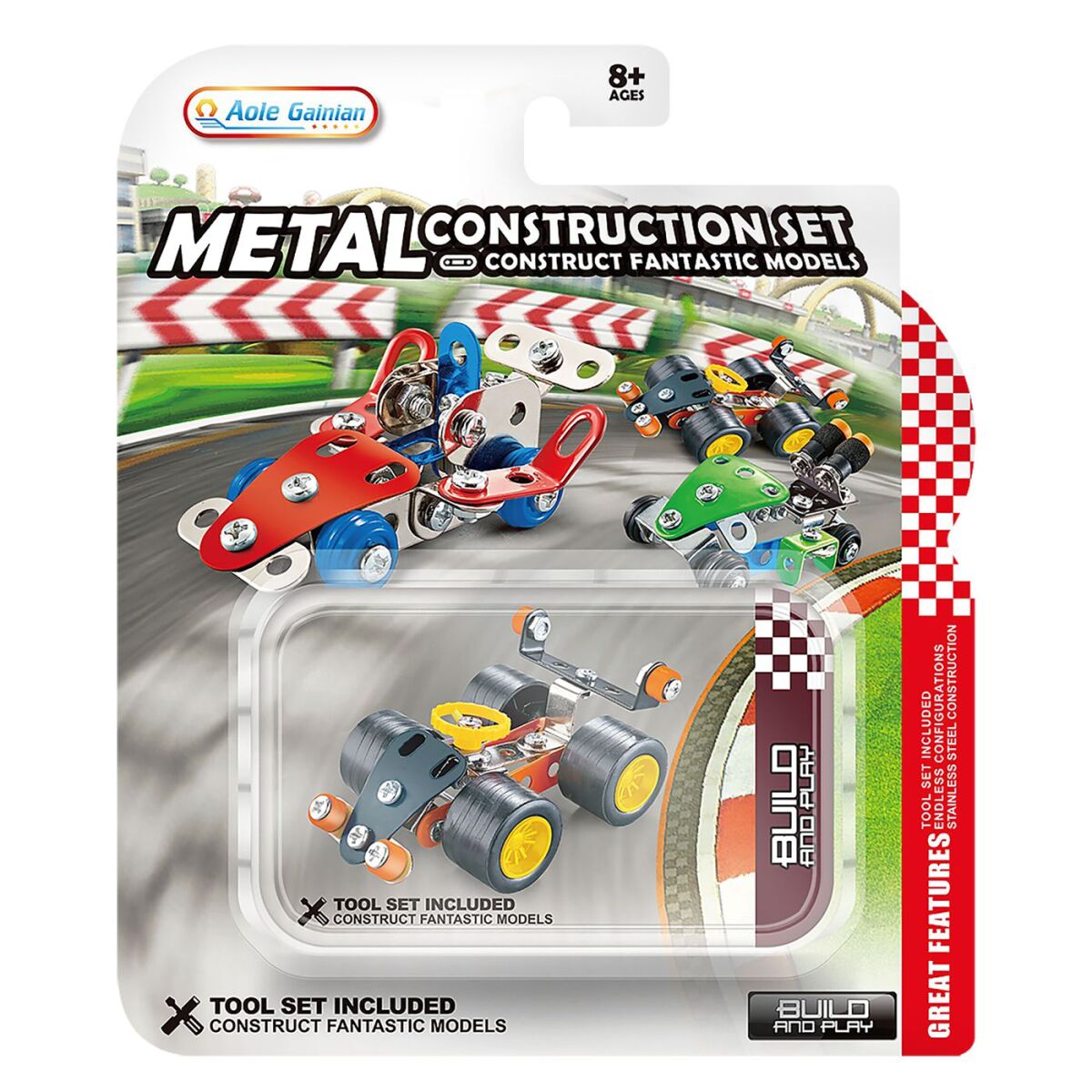 Φόρμουλα Συναρμολογούμενη Free Wheels Καρτέλα 14x16x3cm ToyMarkt 913549 - Image 2