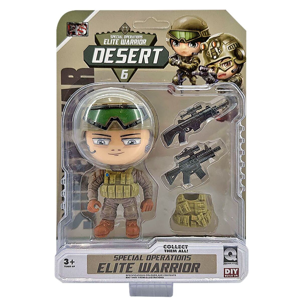 Στρατιωτάκι Desert σε Καρτέλα 16x22x5cm ToyMarkt 913603 - Image 2