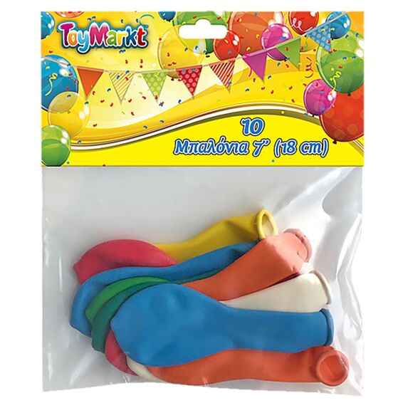 Zitaget Photo of Σετ 10 τεμ Μπαλόνια 7" 18cm ToyMarkt 9199