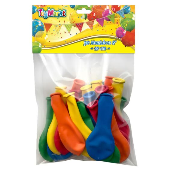 Zitaget Photo of Σετ 30 Μπαλόνια 20cm ToyMarkt 91104