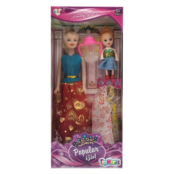 Zitaget Photo of Κούκλα Popular Girl & Κουκλάκι & Φορέματα 32x14x5cm ToyMarkt 922071