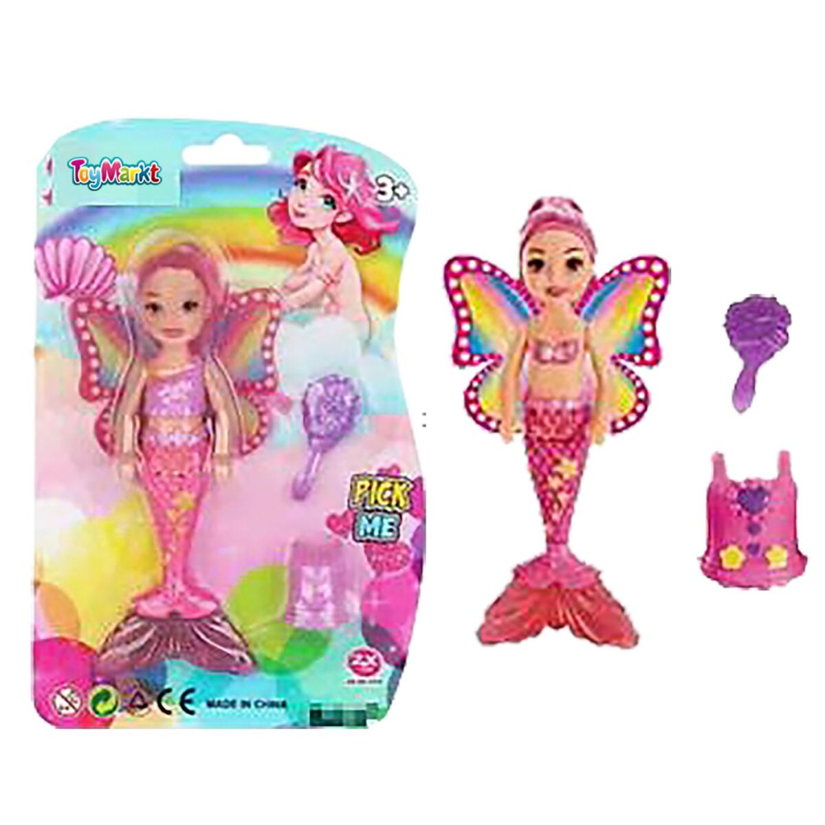 Γοργόνα Πεταλούδα 15cm σε Καρτέλα 15x23x3cm ToyMarkt 922088 - Image 2