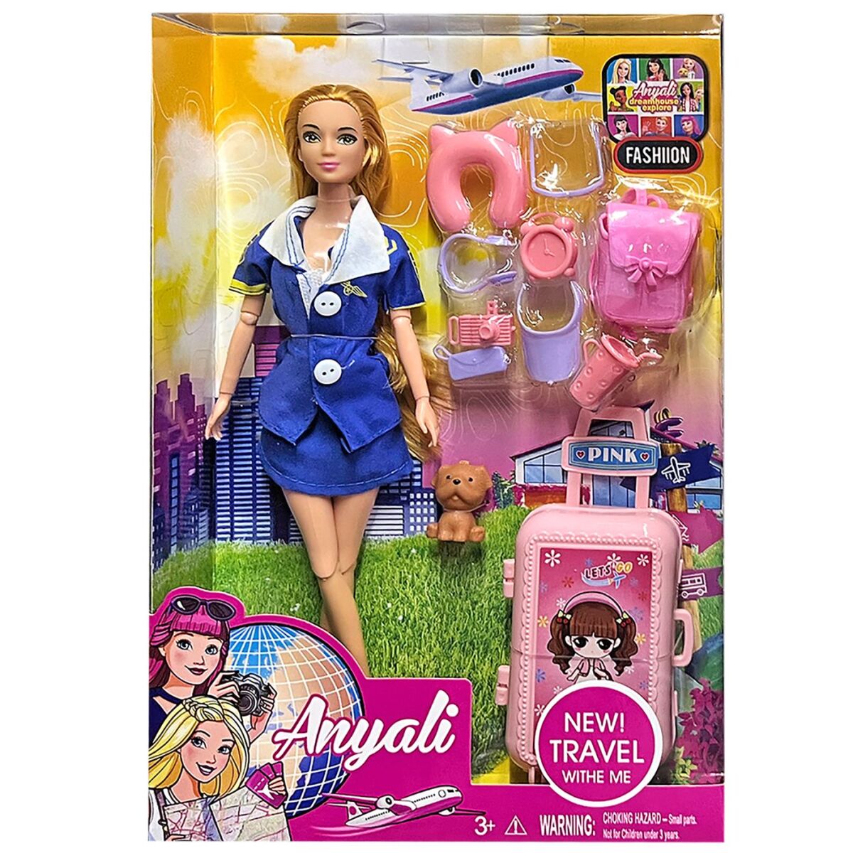 Κούκλα Αεροσυνοδός 22x32x6cm ToyMarkt 922121 - Image 2