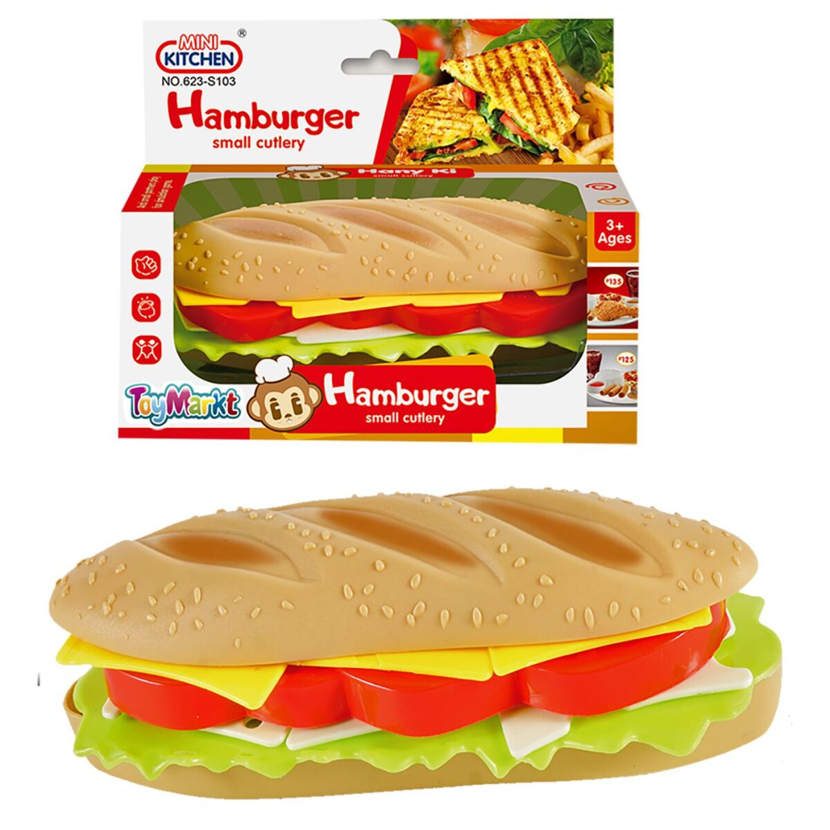 Hamburger diy σε Κουτί 15x12x7cm ToyMarkt 971189 - Image 2