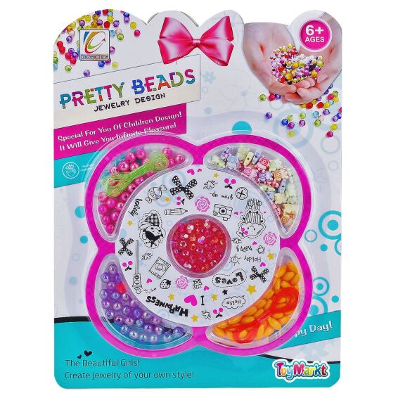 Zitaget Photo of Καρτέλα Χάντρες Pretty Beads 28x21cm ToyMarkt 971194