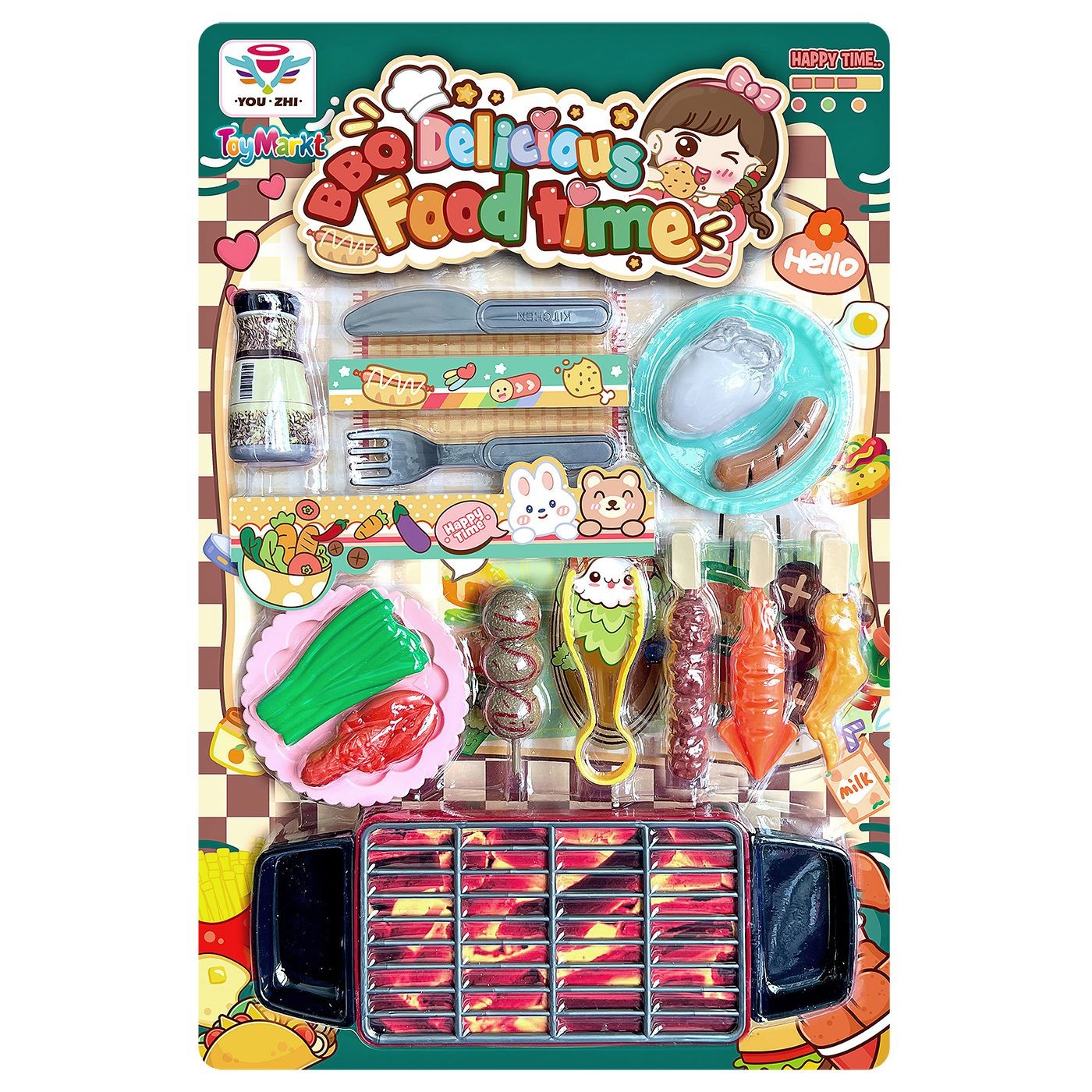 77-1256 Zitaget Photo of Bbq Food Delicious Blister Card 43x28x3cm ToyMarkt 971276