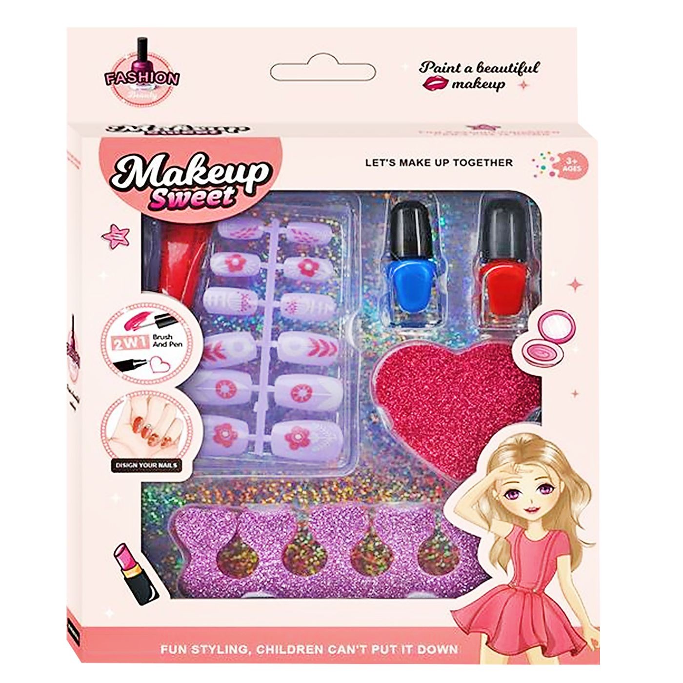 77-1277 Zitaget Photo of Σετ Νυχιών Make up Sweet 21x16x3cm ToyMarkt 971297