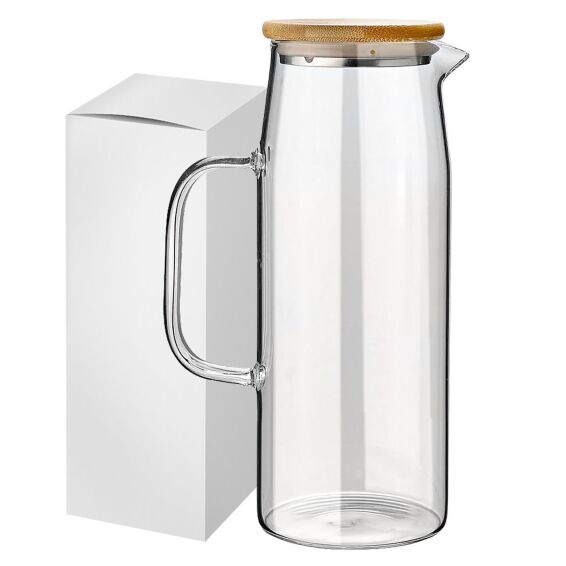 Zitaget Photo of Κανάτα Borosilicate με Bamboo 1lt Homie 1002189