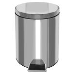 Zitaget Photo of Κάδος Απορριμάτων Inox με Πεντάλ 5L 5lt (28x20