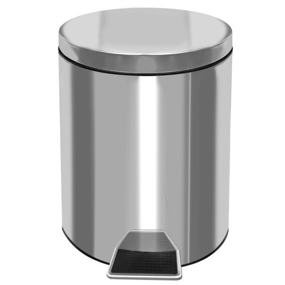 Zitaget Photo of Κάδος Απορριμάτων Inox με Πεντάλ 5L 5lt (28x20