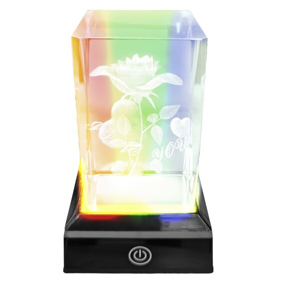 Zitaget Photo of Κρύσταλλος Τριαντάφυλλο Love σε Βάση RGB 10
