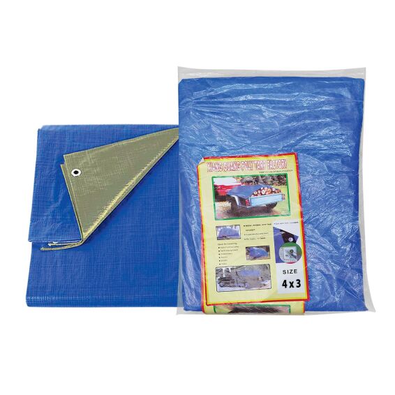 Zitaget Photo of Μουσαμάς Αδιάβροχος με Κρίκους 4x3m 90g/m²
