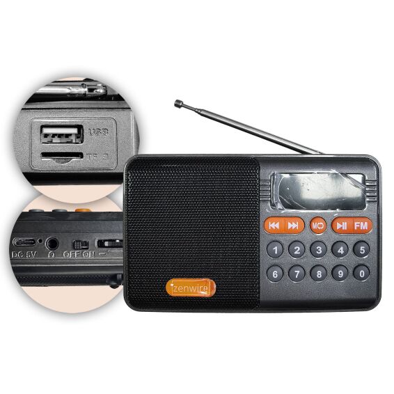 Zitaget Photo of Ραδιόφωνο FM με Bluetooth 12x7x3