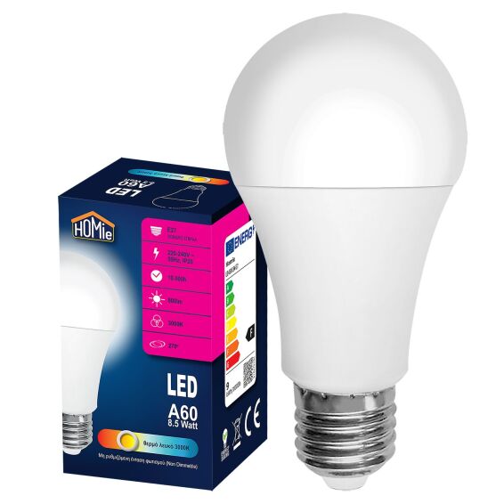 Zitaget Photo of Λάμπα LED Α60 Ε27 Θερμό Λευκό 8