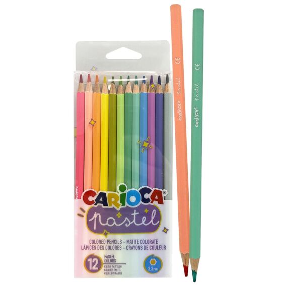 Zitaget Photo of Ξυλομπογιές Carioca Pastel 12 Χρωμάτων  Carioca 43034
