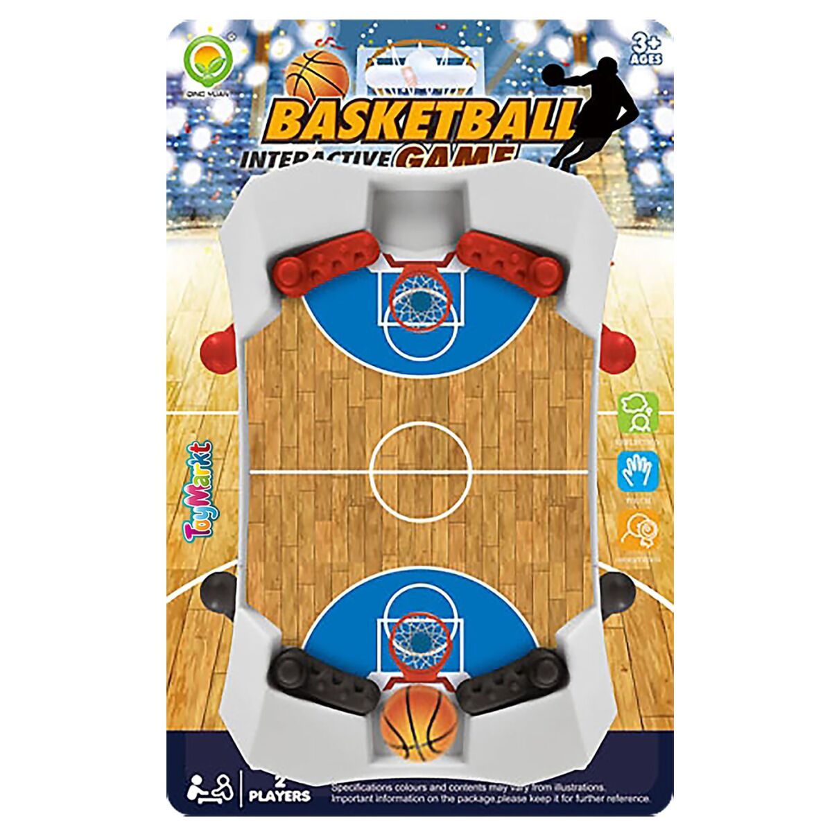 Μίνι Μπασκετάκι Ineractive 25x16x2cm ToyMarkt 891837 - 6 τεμ. - Image 2