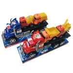 Zitaget Photo of Φορτηγό Friction με 2 Δομικά Οχήματα 26x12x8cm ToyMarkt 902288