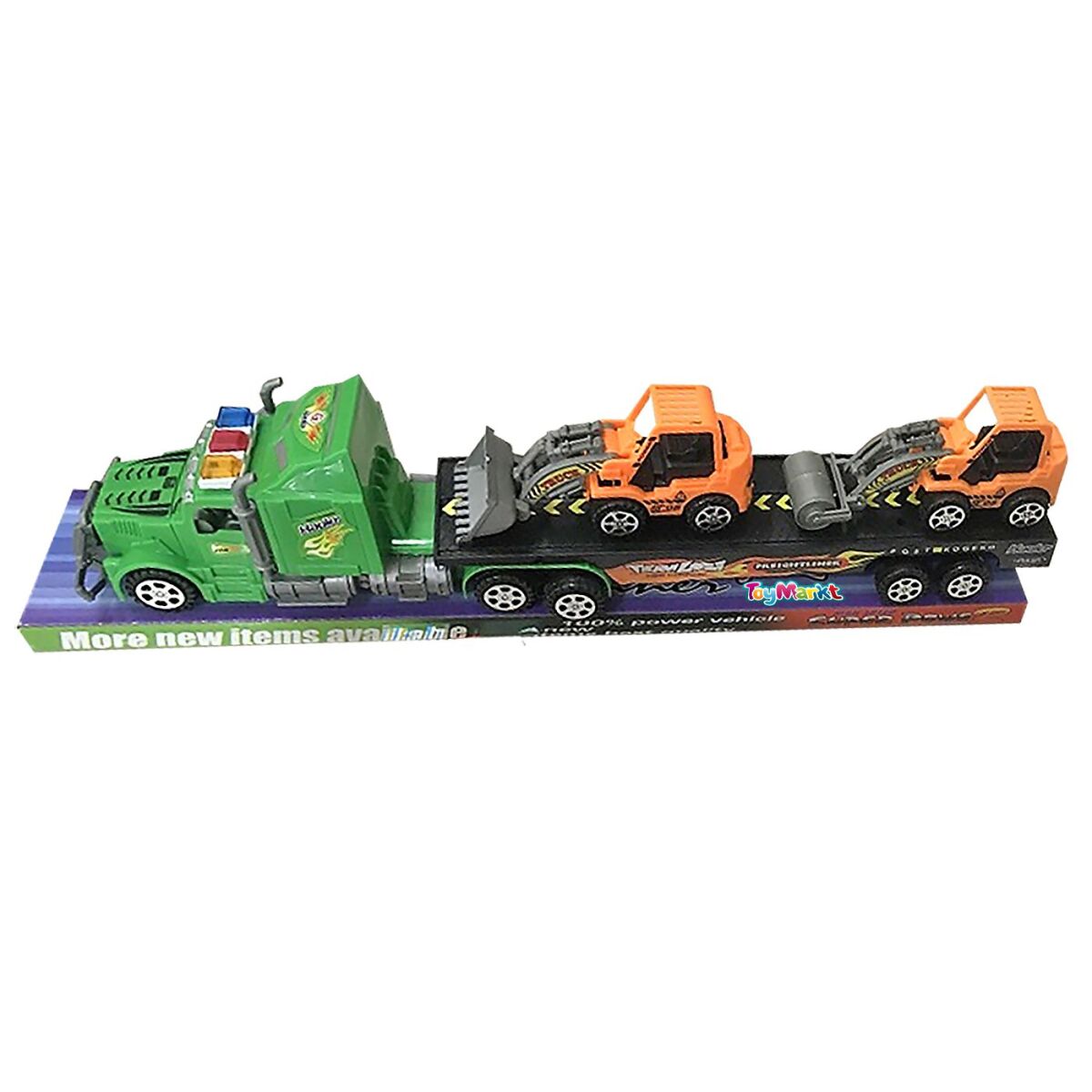 Νταλίκα Friction με 2 Δομικά Οχήματα 43x11x8cm ToyMarkt 902289 - Image 2