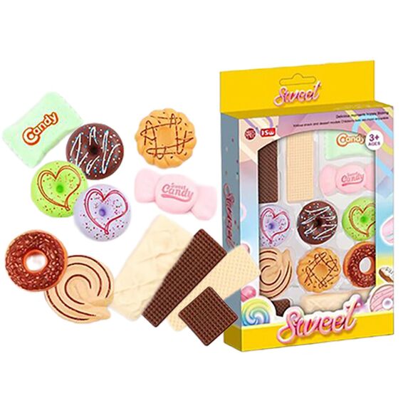 Zitaget Photo of Γλυκά και Donuts 12 τεμ 25x15cm ToyMarkt 971371