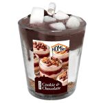 Zitaget Photo of Κερί Βάζο Σχέδιο Επιδόρπιο με Cookies & Chocolate 180g net 8x ø7cm (συνολικό ύψος=8