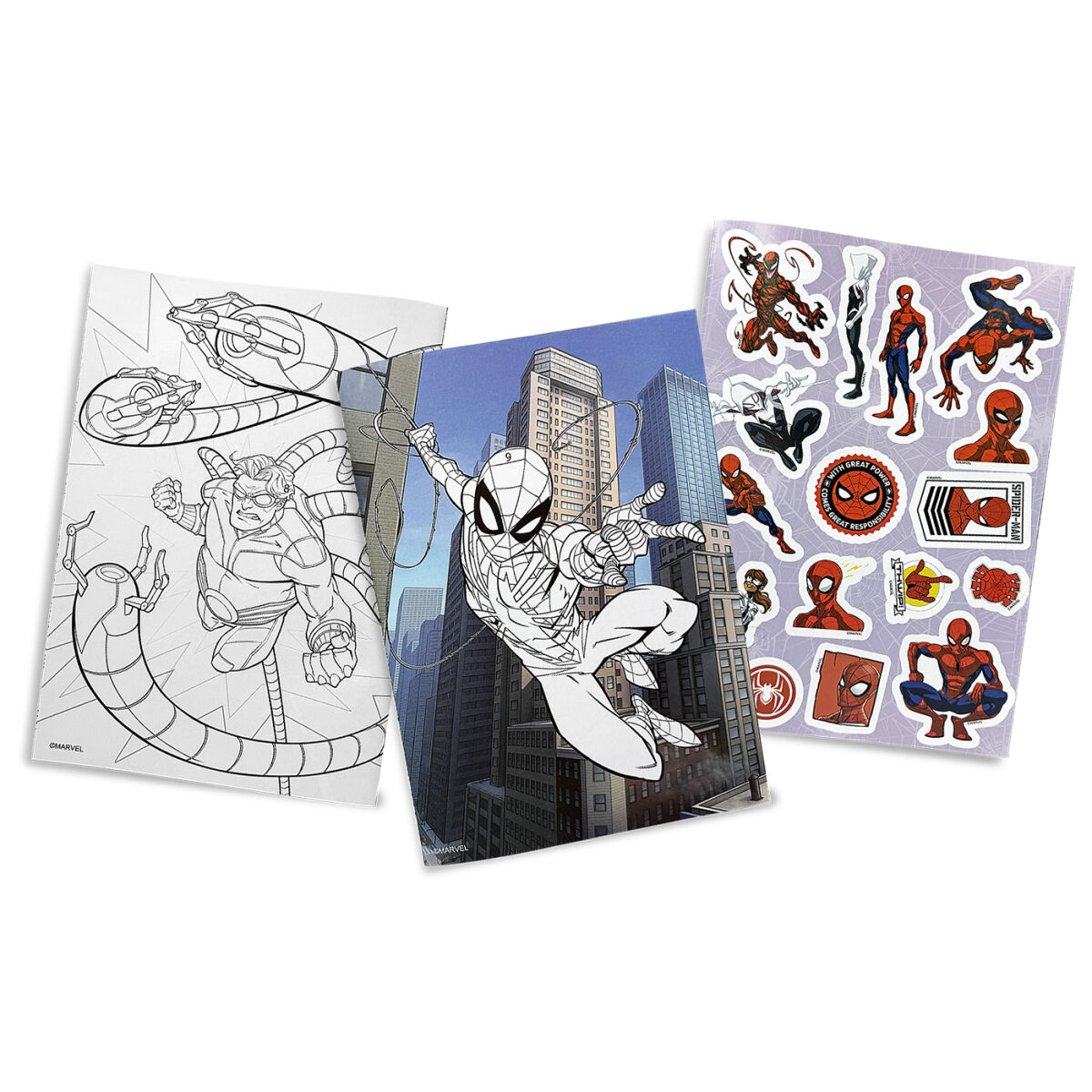 Βιβλίο Ζωγραφικής με 80 Αυτοκόλλητα Spiderman 31x23cm Spiderman - 6 τεμ. - Image 2