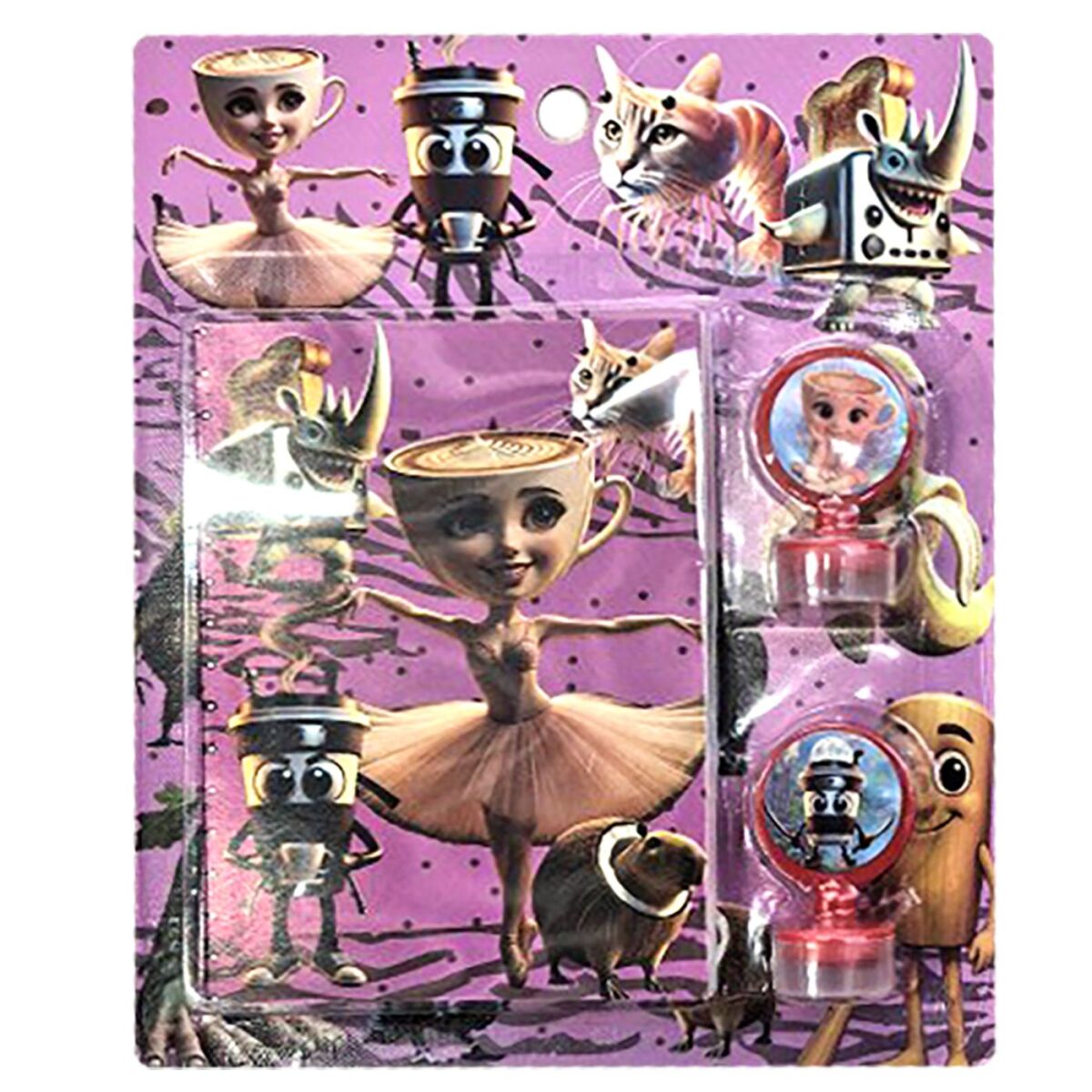 Σφραγίδες Αστεία Ζωάκια 15x13cm JustNote 703660
