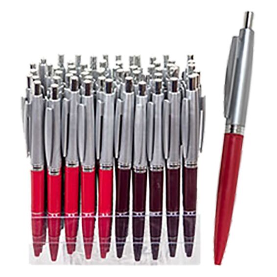 Zitaget Photo of Στυλό Κλιπ Ασημί Κεφάλι Ballpoint 1.0mm  JustNote 8076