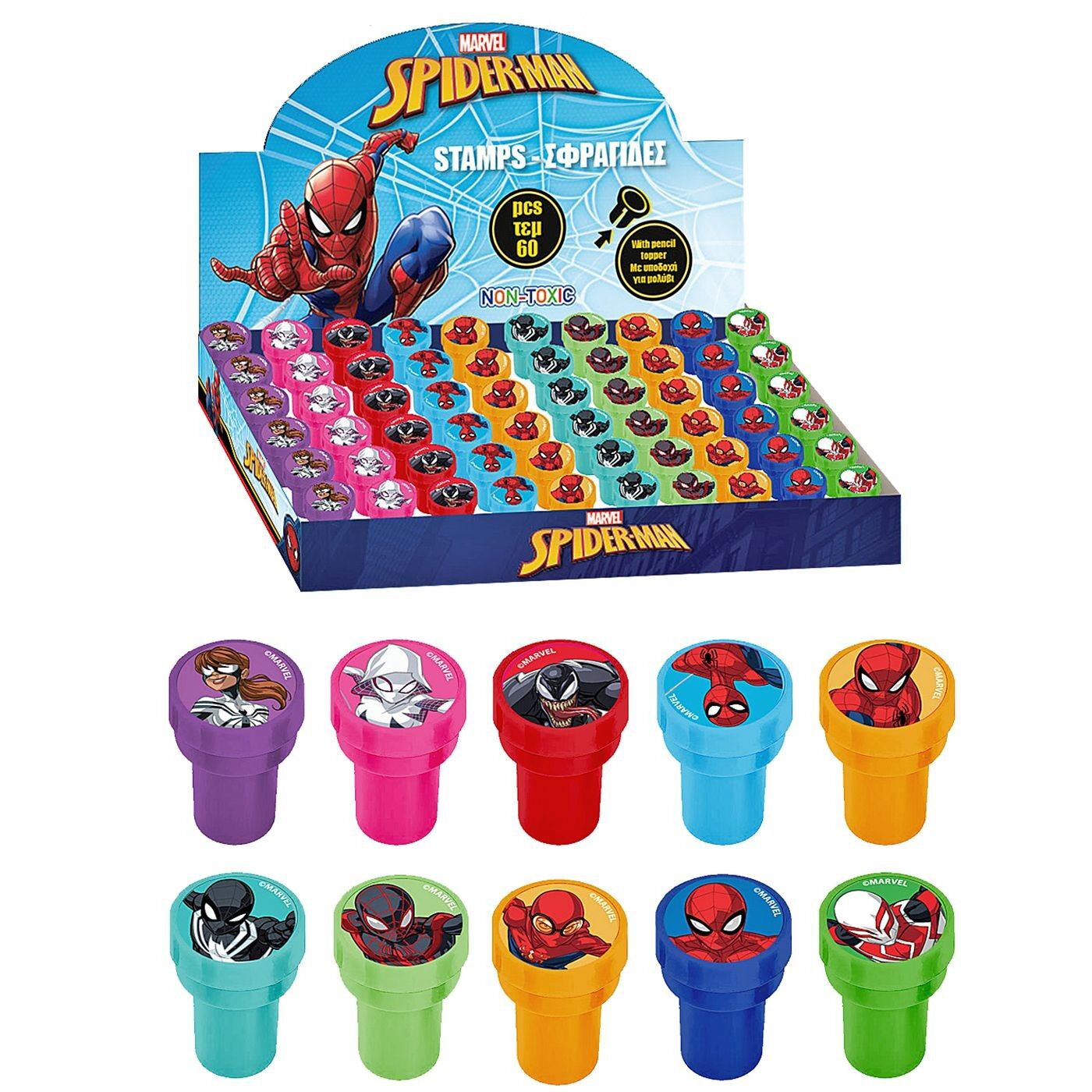 50-2611 Zitaget Photo of Σφραγίδα Spiderman 10 Σχέδια Spiderman 000500934