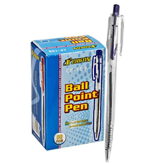 Zitaget Photo of Στυλό Διάφανο Κλιπ Ballpoint Μπλε 0