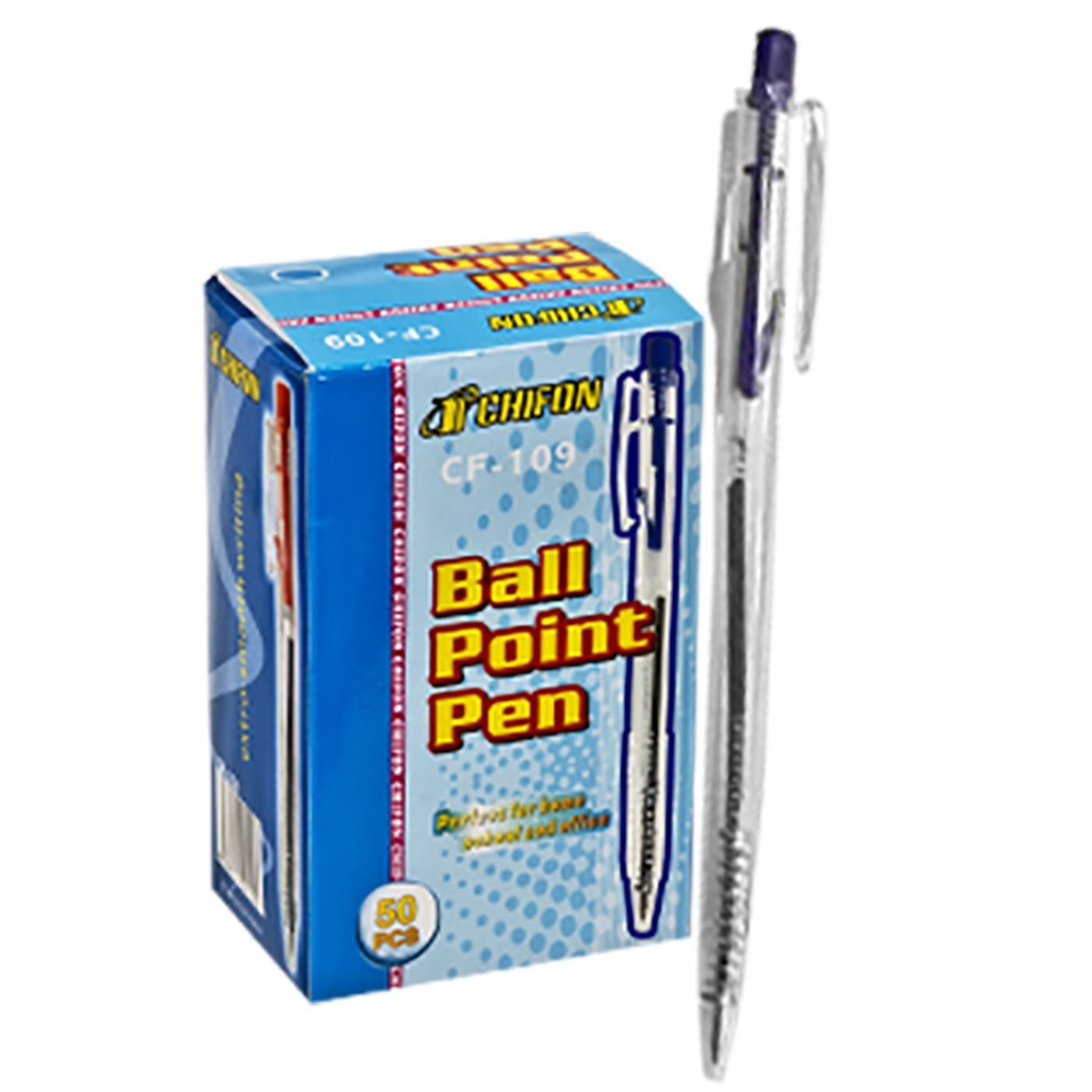 60-267 Zitaget Photo of Στυλό Διάφανο Κλιπ Ballpoint Μπλε 0
