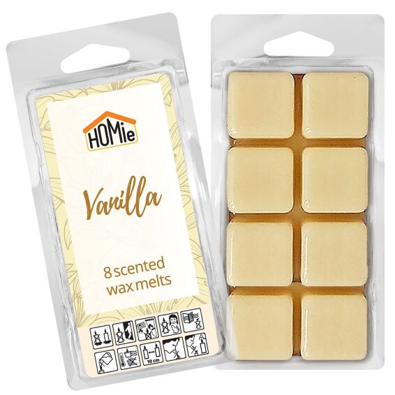 Zitaget Photo of Αρωματικό wax Melt Βανίλια σετ=8 Κύβοι 80gr Homie 57482