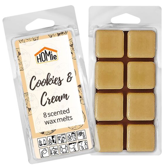 Zitaget Photo of Αρωματικό wax Melt Cookies & Cream σετ=8 Κύβοι 80gr Homie 57483