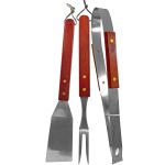 Εργαλεία bbq με Ξύλινη Λαβή σετ=3 τεμ 33cm Homie 1011098 - Image 2